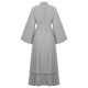 thumbnail image 5 of Vestidos Para Mujer Otoño Vestido de Talla Grande Suelto Color Sólido Gran Manga Larga Cárdigan Vestido de Manga Larga Con Cuello en V Odeerbi  ODB146091, 5 of 8