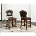 thumbnail image 2 of Sunset Trading Bellagio 25" Faux Leather Barstools in Brown Cherry (Set of 2), 2 of 2