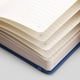 thumbnail image 3 of Cuaderno Notas EMSHOI - 256 pág., piel 120 gsm, notas adhes., A5 reglas univ. mujer/hombre trabajo escuela, 5.75 x 8.38, azul, 3 of 3