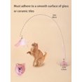 thumbnail image 4 of Powerful Suction Cup Colorful Feather Cat Teaser Wand, 4 of 4