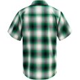 thumbnail image 4 of G-Style USA Western Casual Plaid Short Sleeve Button Up Shirt SS30 - Green - 4X-Large, 4 of 5