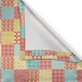 thumbnail image 5 of Ambesonne Kitchen Grommet Curtain, Flowers Dots Stripes, 50" x 84", Coral Yellow Mint Green, 5 of 6
