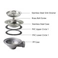 thumbnail image 2 of TOP-MAX 1 Set Sink Drain Assembly Kitchen Sink Basket Strainer&nbsp;Stainless Steel Kitchen Sink Waste Plug (Round Shape), 2 of 8