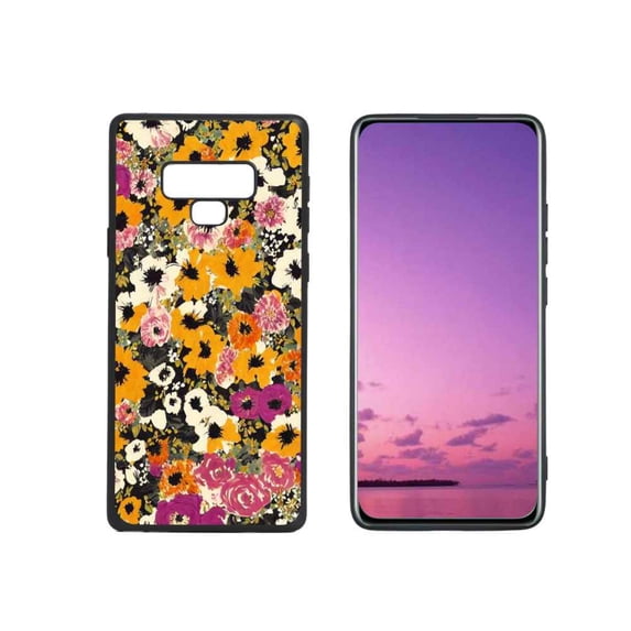 Compatible with Samsung Galaxy Note 9 Phone Case, Floral999 Case Silicone Protective for Teen Girl Boy Case for Samsung Galaxy Note 9