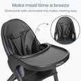 thumbnail image 5 of Dream On Me Chomper Champ 2-in-1 Highchair, Black, 5 of 9
