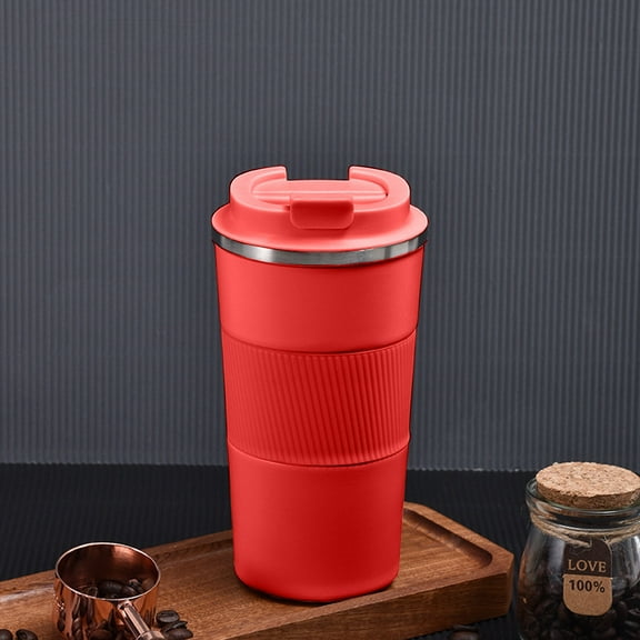 100Fens Insulated Coffee Tumblers with Flip Lid Stainless Steel Travel Coffee Mug Leak Proof, Vacuum Insulated Coffee Mug Thermos Cup, Keeps Cold and Hot for Coffee Tea