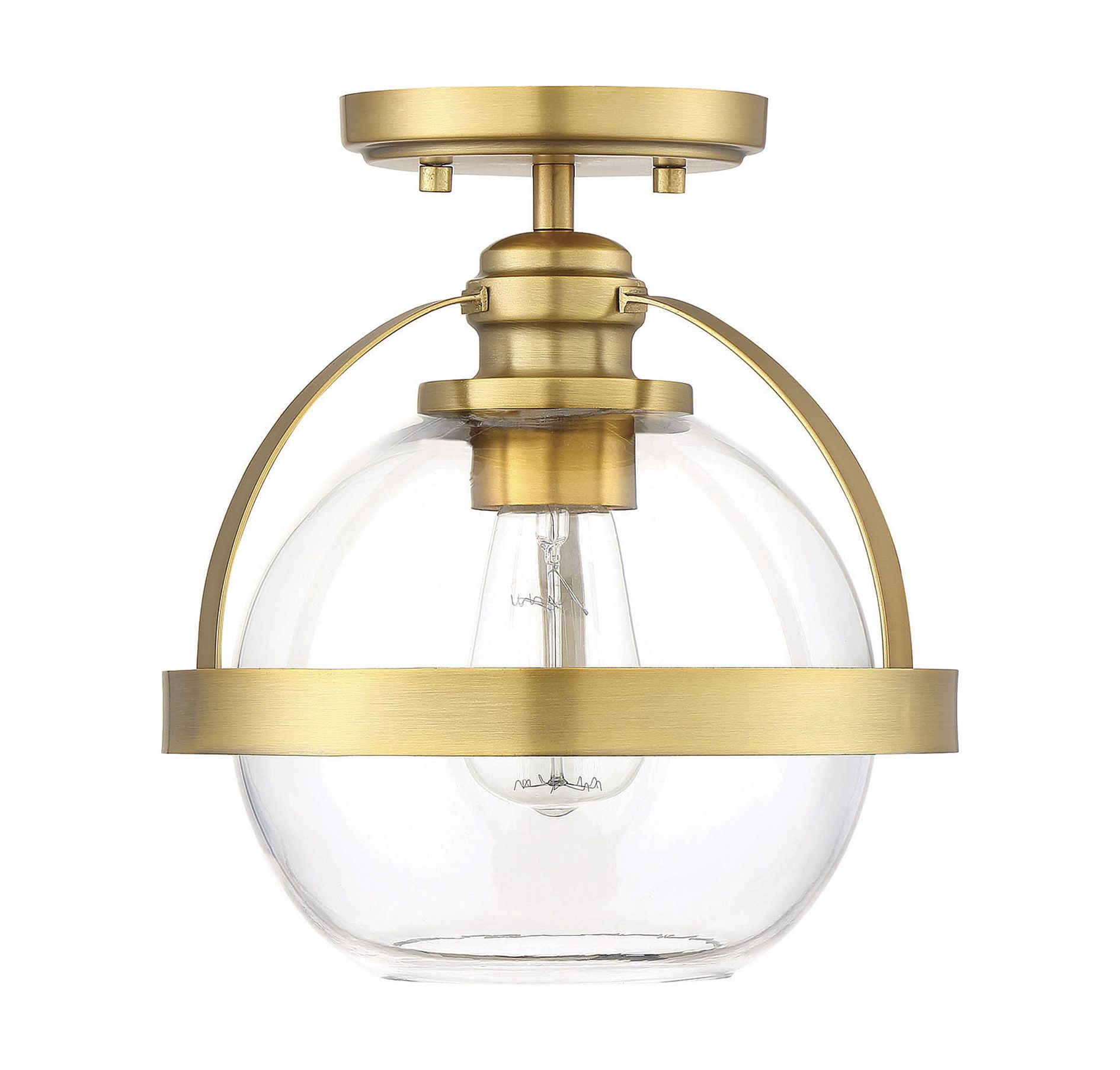 Pendleton 1-Light Ceiling Light in Warm Brass