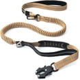 thumbnail image 1 of Correa resistente para perros medianos y grandes,de 4 a 6 pies extensibles.Mango acolchado cómodo, hilos reflectantes y conector de liberación rápida.Ideal para paseos seguros y visibilidad nocturna., 1 of 7