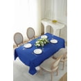 thumbnail image 6 of 60"x 126" Rectangle Polyester Tablecloth Royal Blue- 1pc. for Home décor, Weddings, Party events, or Restaurants., 6 of 7