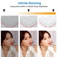 thumbnail image 3 of LED Maskeup Mirror Light Full Backlit Mirror USB Dimmle Table Mirror with Light 3 Colors Lights ,Widely Use, 3 of 7