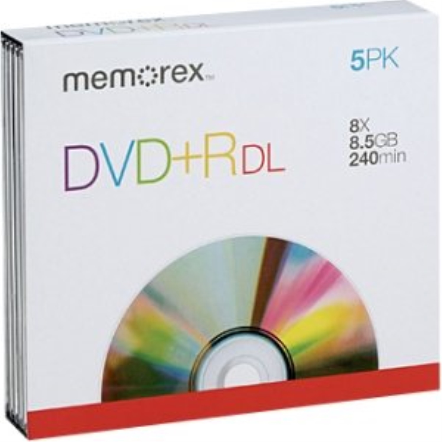 Memorex 8.5GB 8X Double Layer DVD+R (5 Pack)