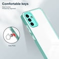 thumbnail image 6 of SaniMore for Samsung Galaxy A34 5G Case Ultra Slim Transparent [Never-Yellowing], Rugged PC & TPU Bumpers Cover Built-in Detachable Lens Protector Anti-Fall Shockproof Protective Shell, Green, 6 of 8