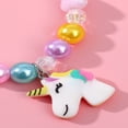 thumbnail image 4 of Conjunto de collar y pulsera de unicornio para niños,Conjunto de joyas coloridas para niñas pequeñas,Anillos para niñas pequeñas,Gran bisutería para que los niños se vistan y disfracen, 4 of 5