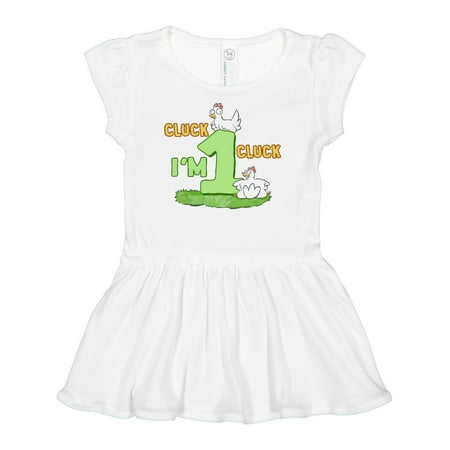 

Inktastic 1 Year Old Silly Chickens Gift Baby Girl Dress