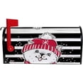 thumbnail image 5 of Coolnut Mailbox Covers, Magnetic Standard Size Christmas Dog On Black White Stripes Seasonal Mail Wraps for Home Outdoor Decor, 20.7"x18.03", 5 of 5
