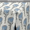 thumbnail image 4 of Dusty Blue Dog Crate Cover, Vintage Hand Drawn Protea Flowers Nature Theme, Easy to Use Pet Kennel Cover Small Dogs Puppies Kittens, 7 Sizes, Ivory Blue Grey, by Ambesonne, 4 of 6