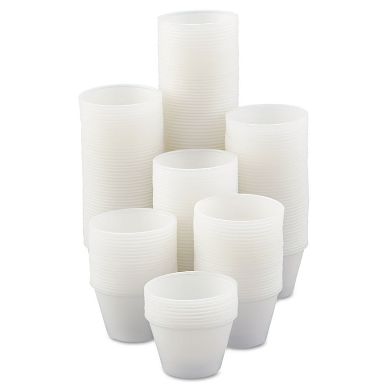 Polystyrene Portion Cups, 1.25 oz, Translucent, 2,500/Carton Polystyrene Portion Cups, 1.25 oz, Translucent, 2,500/Carton