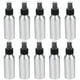 thumbnail image 1 of EeaseMX 10 botellas de perfume de aluminio de 100 ml con boquilla rociadora, desinfectante de manos, botella de viaje, botella de líquido rellenable de aluminio (negra), 1 of 7