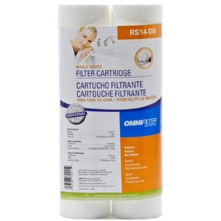 2pk Water Filter Cartridge - RS14-DS OmniFilter Whole House Water Filter Cartridges, 2pk