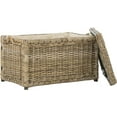 thumbnail image 6 of HPM9003B Jacob 30" Wicker Storage Trunk, Collapsible for flat storage, Rattan-Kubusoft Gray, Coastal for Office, Dorm Room-LivingRoom, Bedroom, Dining Room, Natural, 6 of 10
