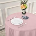thumbnail image 6 of Coolnut Solid Pink Round Tablecloth,Washable Oil Proof Table Cover for Kitchen Holiday Party Wedding Picnic Decoration, 6 of 7