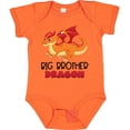 thumbnail image 3 of Inktastic Big Brother Cute Red and Orange Dragon Boys Baby Bodysuit, 3 of 5