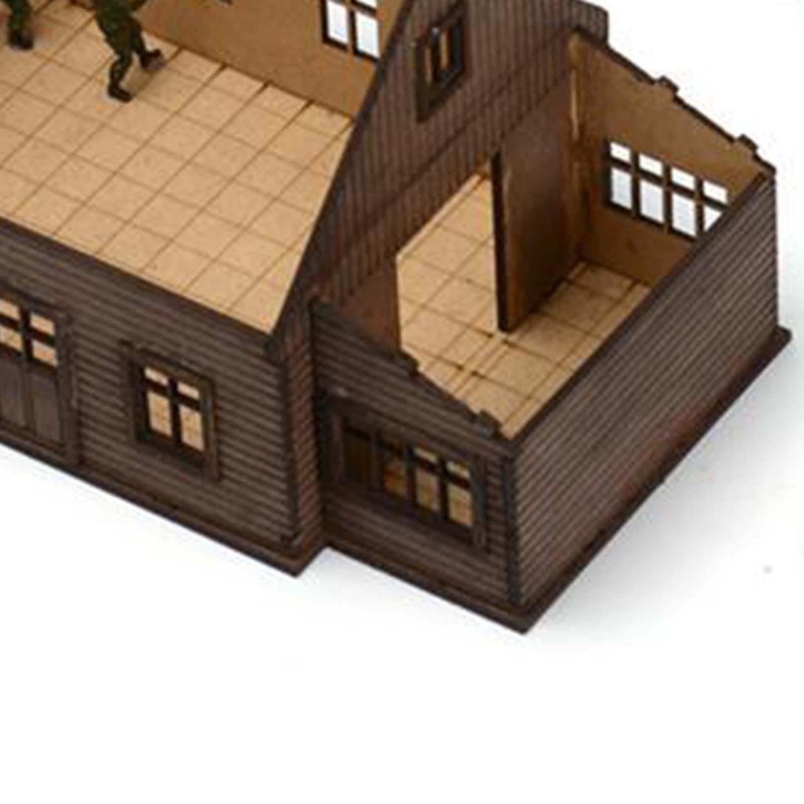 1/72 House Model Building Kits Landscape Building Materials Hobby Toys Educational Learning Toy Layout Scenery for Diorama Layout Accessory Style F