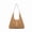 Light Brown, variant on Women's PU Embossed Hobo Tote Shoulder Purse, Removable Adjustable Strap, White