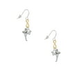 thumbnail image 2 of Delight Jewelry Silvertone Small Fairy with Clear Wings Gold Tone Infinity French Earrings, 2 of 4