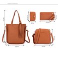 thumbnail image 5 of Bolso de hombro de cuatro piezas para mujer, conjunto de cartera de lujo, 2024, 5 of 5