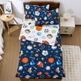 thumbnail image 2 of Btargot 3Pcs Zipper Comforter Set Twin for Kids Boys Basketball Football Baseball Bedding Set, 2 of 8