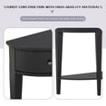 thumbnail image 3 of MAYEERTY Modern U-Style Curved Console Sofa Table 3 Drawers 1 Shelf Hallway Living Room, 3 of 21
