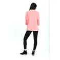 thumbnail image 4 of D-Design Women's Button Down 3/4 Sleeve Mandarin Collar Neck Knit Cardigan Sweater, 4 of 4