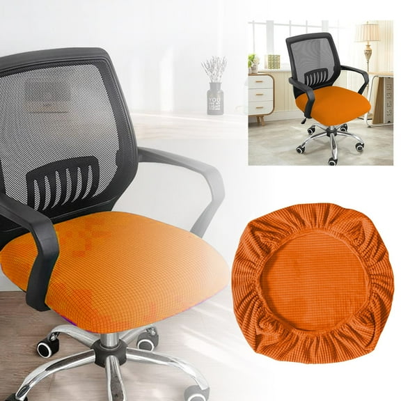 Elastic Stretch Office Chair Covers Super Fit Polyester Slipcovers for Computer Desk Chairs, Anti-Dust Removable Washable Seat Protector Cover for Home Office Kitchen Dining Furniture