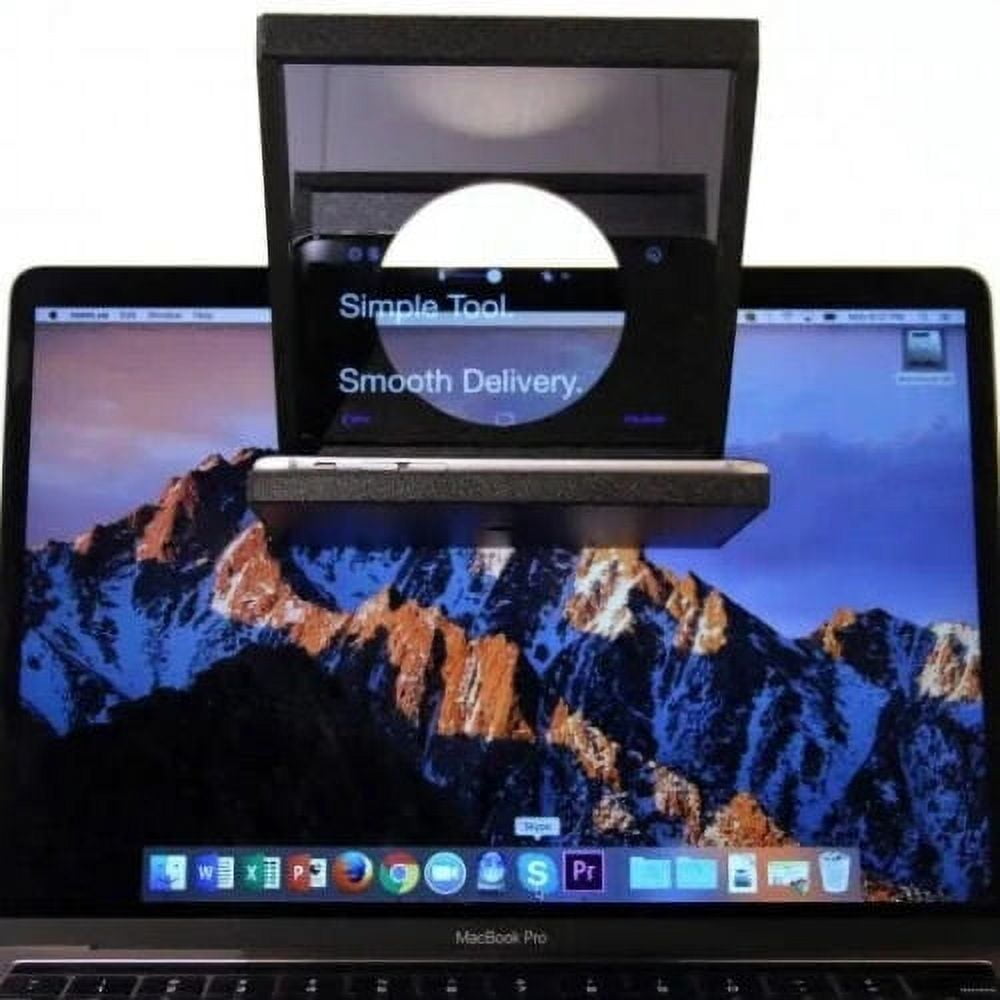Little Prompter The Original Compact Personal Teleprompter, Black, 1 Count, 1 Pack