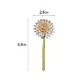 thumbnail image 5 of Lifetechs Elegant Dandelion Shape Brooch Vivid Appearance Pin Creative Hat Shawl Scarf Enamel Badge Coat Outfit Accessories, 5 of 7
