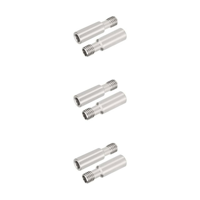 Langgg New 2pcs Throat Tube 3D Printer 1.75mm Filament Stainless Threaded Throat Tube 3D Printer Accessory 3Set
