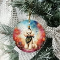 thumbnail image 3 of Hello 2025 Poodle Celebrates Happy New Year Firework Balloon Ceramic Round Ornament Poodles Dog Lover Gifts Idea Home Tree Decor - 02024, 3 of 5