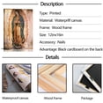 thumbnail image 4 of HFDF Mexico Our Lady of Guadalupe Portrait Canvas Wall Art Decor Religious Catholic Poster Prts Picture for Altar Livg Room Decoration,Lama enmarcada de Nuestra Se?ora de Guadalupe 16x20inch Framed, 4 of 6