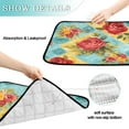 thumbnail image 4 of Qxltty Vintage Rose Quilt Chart Cat litter Pads Pet Set of 2 Diaper Mats Center Anti-leakage Layer Absorbent Soft and Comfortable, 4 of 7