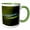 Green/White, variant on 3drose, Oregon, Fern Ridge Wildlife Area, Tule Bluet Insect - Us38 Rbr0099 - Rick A. Brown, 11oz Two-tone Yellow Mug
