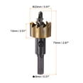 thumbnail image 2 of Uxcell 23mm M35 HSS (High Speed Steel) Hole Saw Drill Bit Cutter for Stainless Steel Alloy Metal, 2 of 6