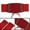 Red, variant on INSPIRE CHIC Women's Rope Decor Elastic Band Press Stud Button Waist Belt Red One Size