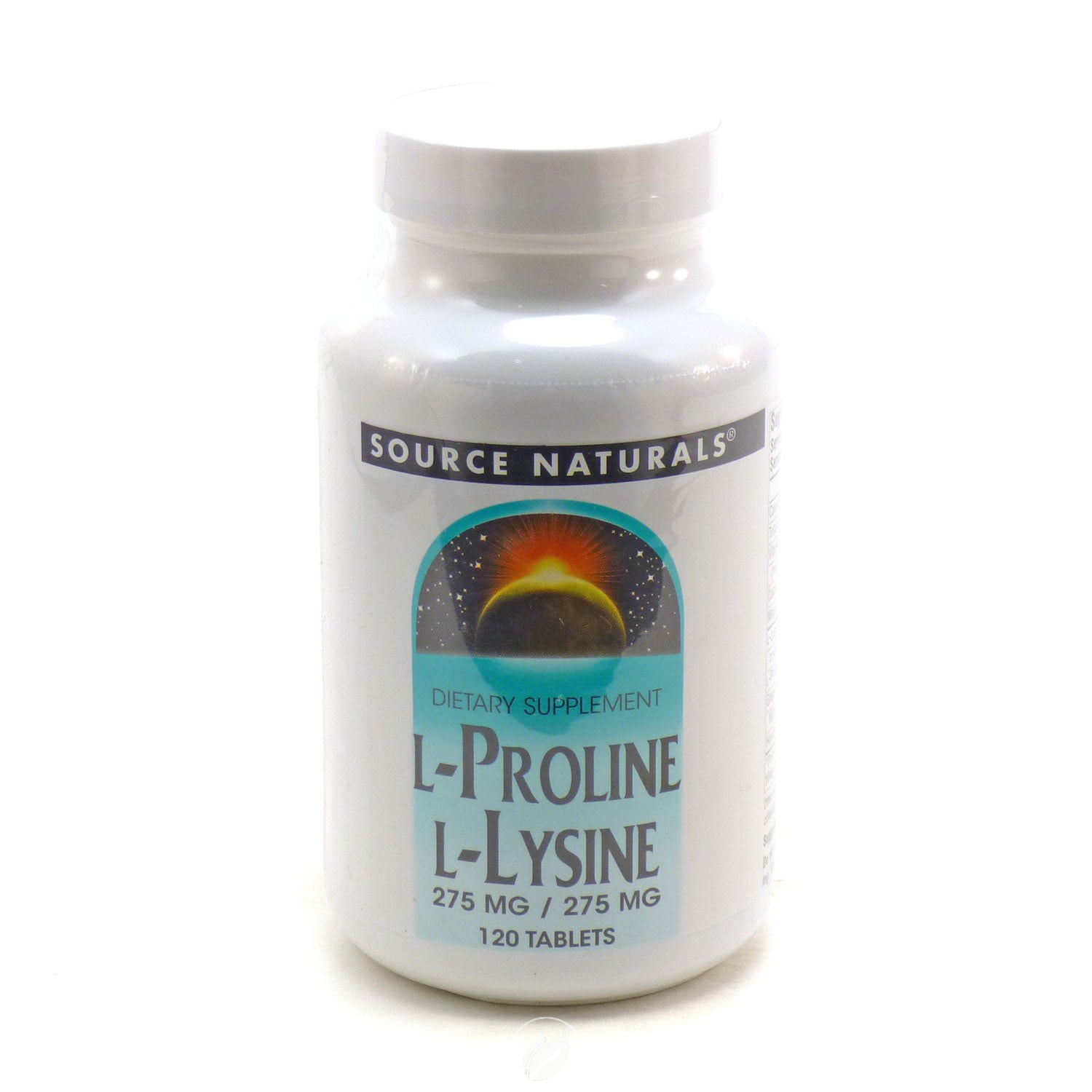 LProline/LLysine 120 Tabs by Source Naturals, Pack of 2