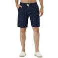 thumbnail image 6 of INSPIRE CHIC Men's Shorts Drawstring Waist Fish Pattern Beach Summer Board Shorts 30 Navy Blue, 6 of 7
