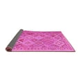 thumbnail image 2 of Ahgly Company Indoor Round Abstract Pink Contemporary Area Rugs, 5' Round, 2 of 4