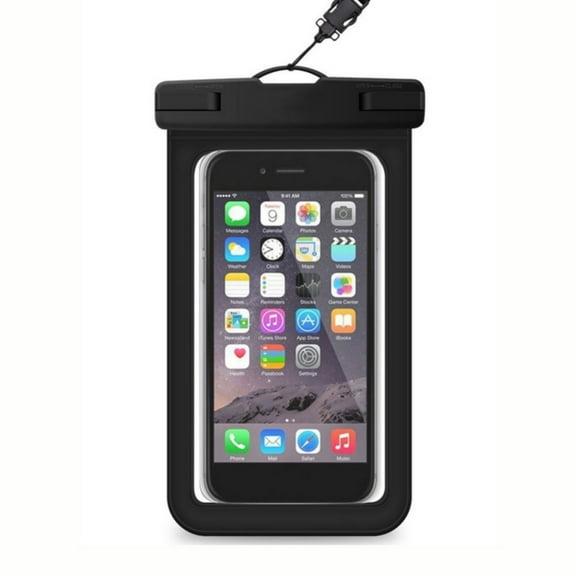 Universal Waterproof Phone Case IPX8 Waterproof Phone Pouch Dry Bag Waterproof Bag with Lanyard for Beach Kayaking Travel Compatible with iPhone Android Device(White)