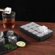 thumbnail image 5 of Bandejas grandes para cubitos de hielo con tapa, paquete de 3 moldes de silicona para cubitos de hielo, 5 of 5