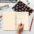 thumbnail image 4 of FORMRS 1-Subject Spiral Notebook 8" x 5" College Ruled 60 Refillable Sheet A5 Hard Cover, Red Block Pattern, 4 of 7