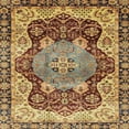 thumbnail image 1 of Ahgly Company Indoor Square Abstract Red Brown Persian Area Rugs, 4' Square, 1 of 6
